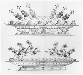 Designs for food decoration from 